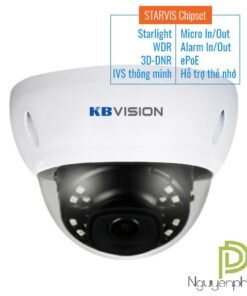 Camera IP KBVision KX-2004iAN Full HD 2MP – Starlight, WDR, 3D-DNR, Smart IR – STARVIS Chipset (trong nhà)